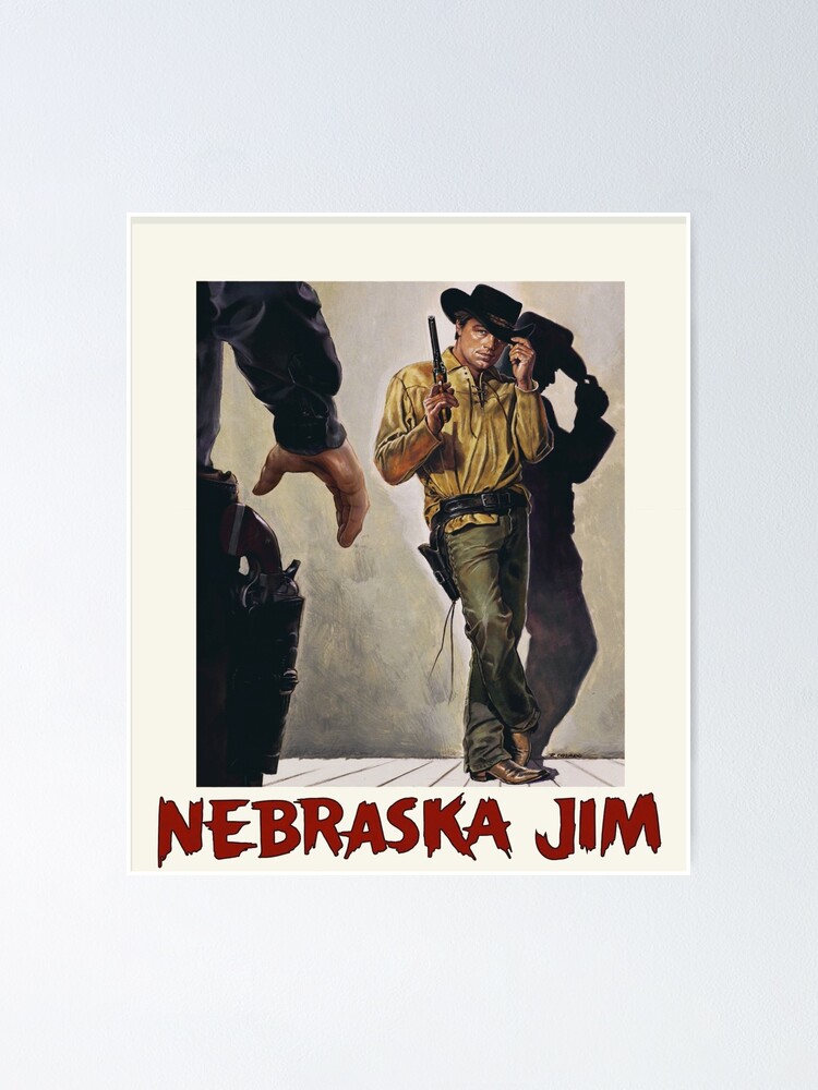 "Rick Dalton Nebraska Jim (poster & sticker) // Leonardo DiCaprio