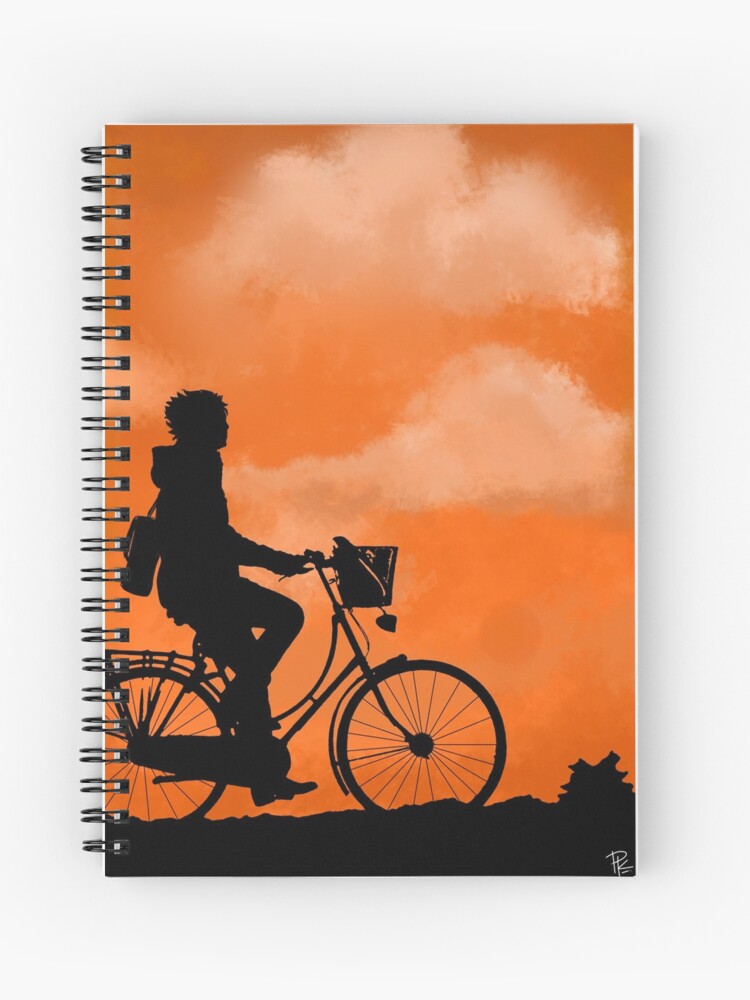 Hinata Riding his Bike at Sunrise/Sunset Journal