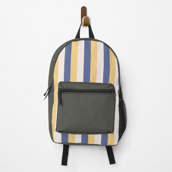 Item preview, blue yellow stripes - striped designed and sold by ZiphGames.