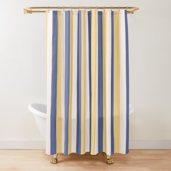 Item preview, blue yellow stripes - striped designed and sold by ZiphGames.