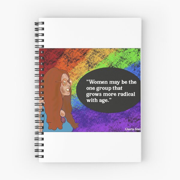 Item preview, Gloria Steinem - Radical with age quote designed and sold by VioletCat16.