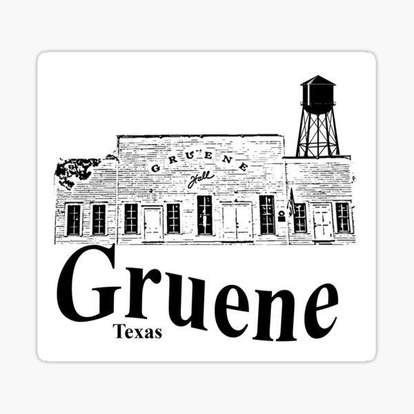 "Gruene Texas" Sticker for Sale by MeesaMo Redbubble