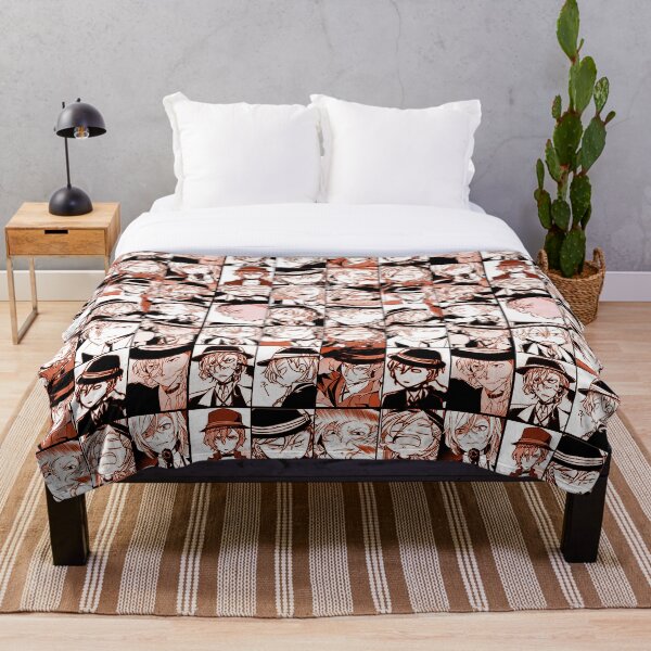chuuya collage- manga color version Throw Blanket