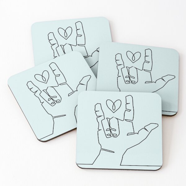 Item preview, Sign Language Love Sign Line Art designed and sold by Wanderwhimco.