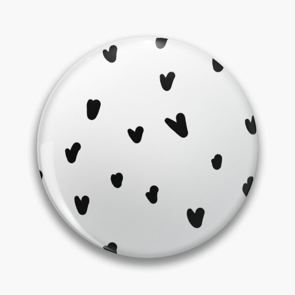 Aperçu de l'œuvre Motif mignon de coeurs noirs en désordre créée et vendue par Randomstickers0.