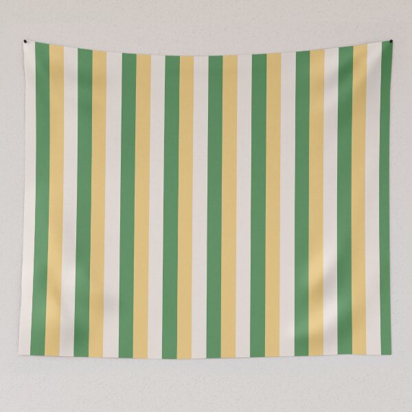 Item preview, yellow green stripes - striped designed and sold by ZiphGames.