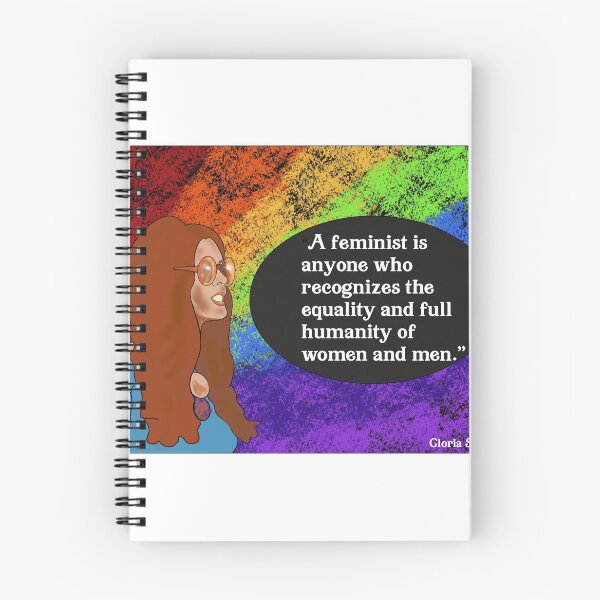 Item preview, Gloria Steinem - Feminist quote designed and sold by VioletCat16.