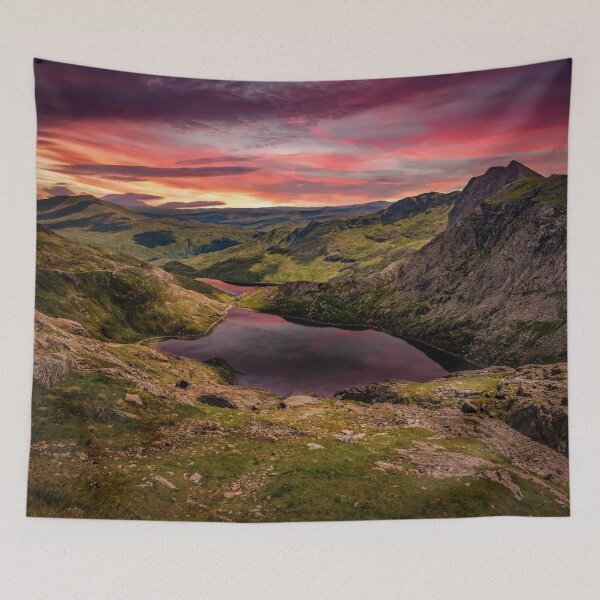 Item preview, Glaslyn Lake Sunset Snowdonia designed and sold by AJEvans.