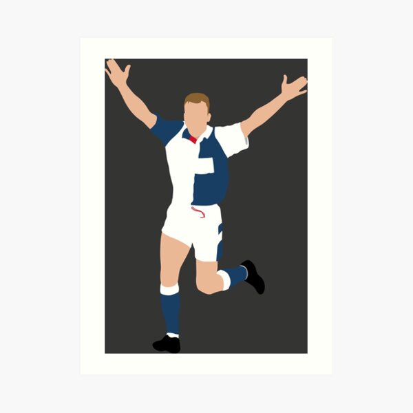 Alan Shearer, Blackburn Rovers. Art Print