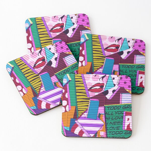 Item preview, Pop Art LIps and Shapes designed and sold by madtoyman.