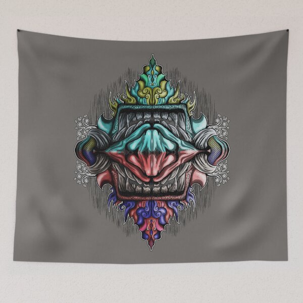 Item preview, Duality Oni Mask designed and sold by Jarrod Vandenberg.