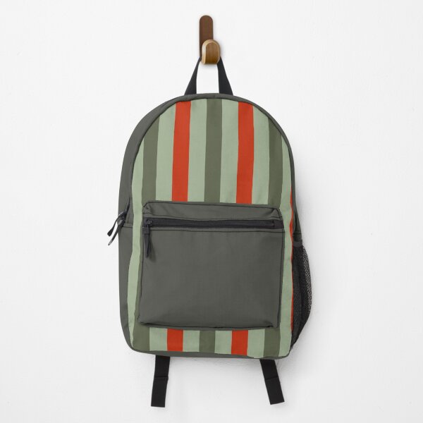 Item preview, green red  stripes - striped designed and sold by ZiphGames.