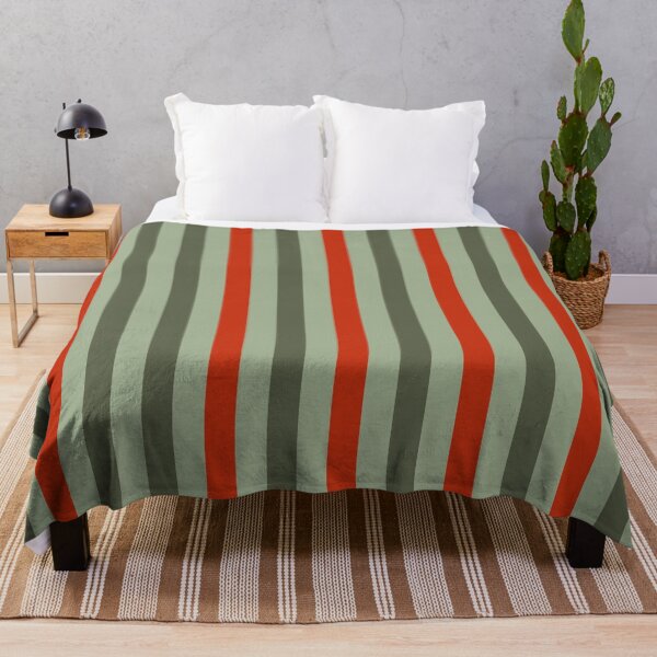 Item preview, green red stripes - striped designed and sold by ZiphGames.