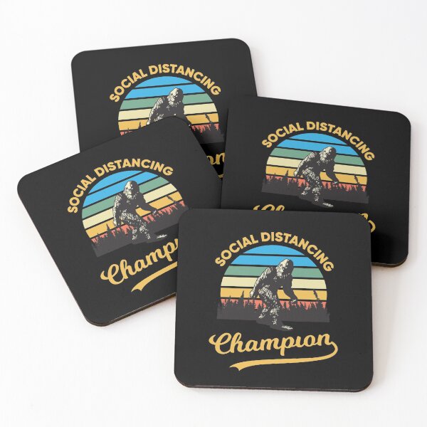 Item preview, Funny Bigfoot Social Distancing Champion designed and sold by creativehive.