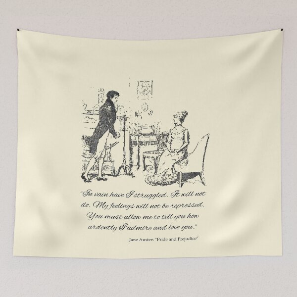 Item preview, Jane Austen Vintage Book Club Mr. Darcy & Lizzy Fans Literary Pride and Prejudice Gifts designed and sold by TopTeeShop.