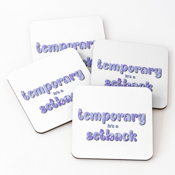 Item preview, it's a temporary setback | tiktok quote designed and sold by robinverheul.