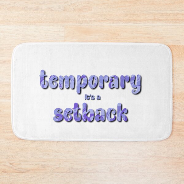 Item preview, it's a temporary setback | tiktok quote designed and sold by robinverheul.