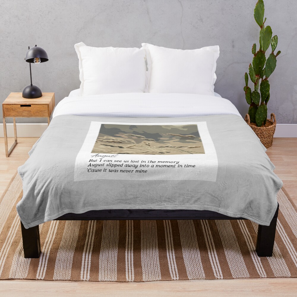 "August Taylor Swift" Throw Blanket by ndcreates Redbubble