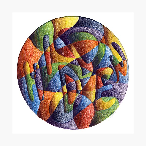 Item preview, Hidden in Plain View Mandala Print designed and sold by TheMandalaLady.