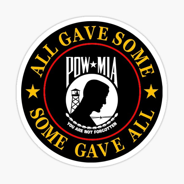 pow mia stickers car