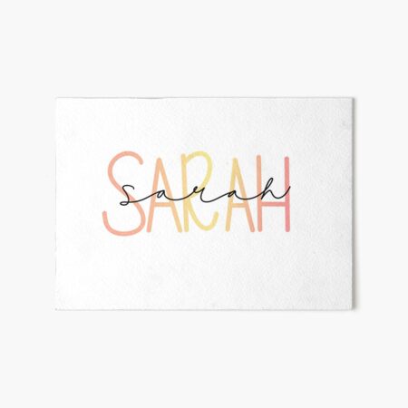 Sarah Name Wall Art Redbubble