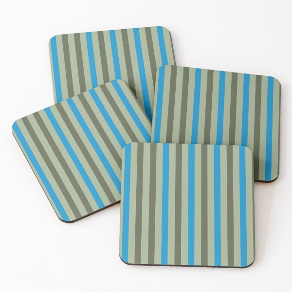 Item preview, green blue stripes designed and sold by ZiphGames.