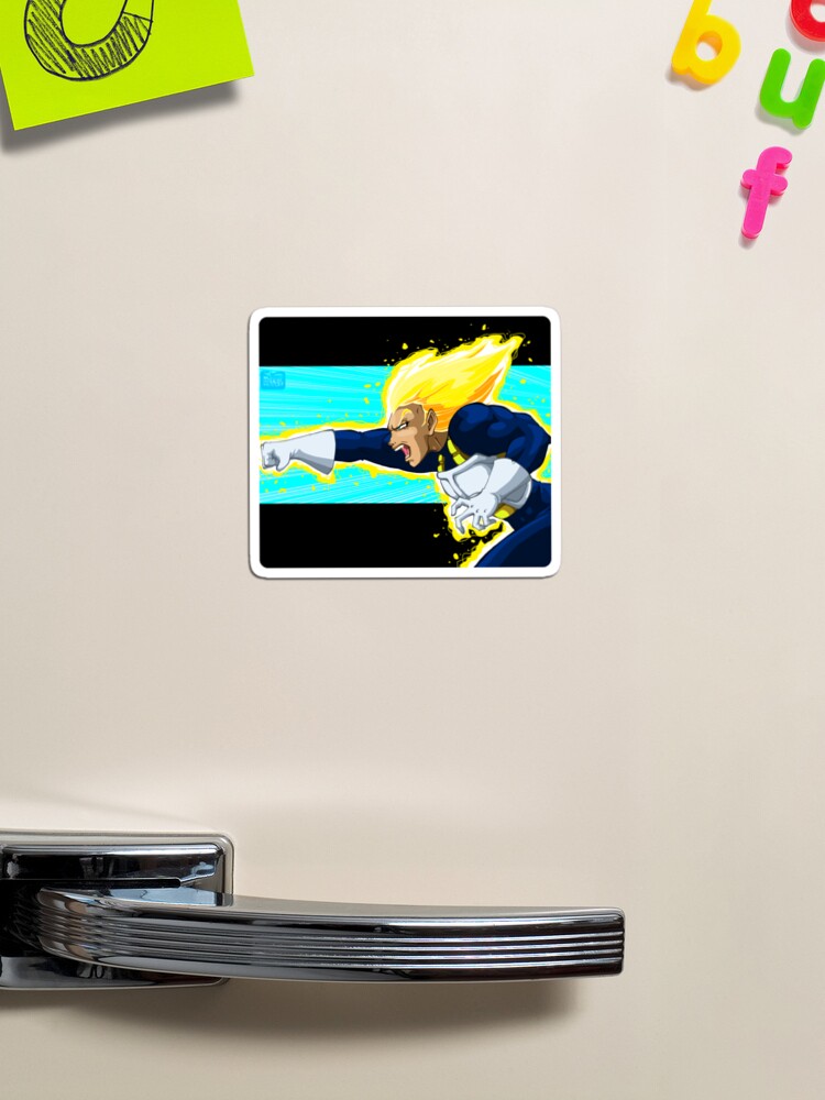 SSJ Vegeta Magnet for Sale by jixelpatterns