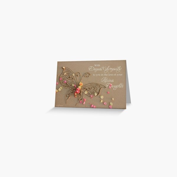With Deepest Sympathy - Daughter Greeting Card
