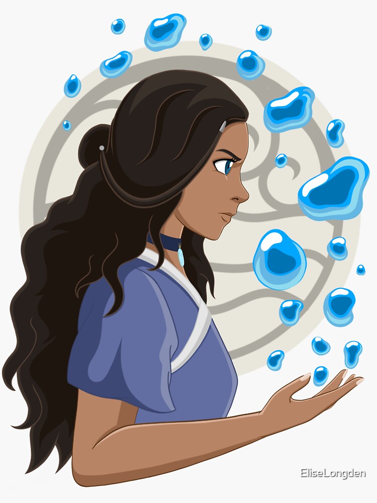 Waterbending Katara - Avatar The Last Airbender - Sticker