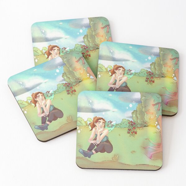 Item preview, fairy girl sat in a rose field surrounded by flowers and trees designed and sold by Jenny Romeril.