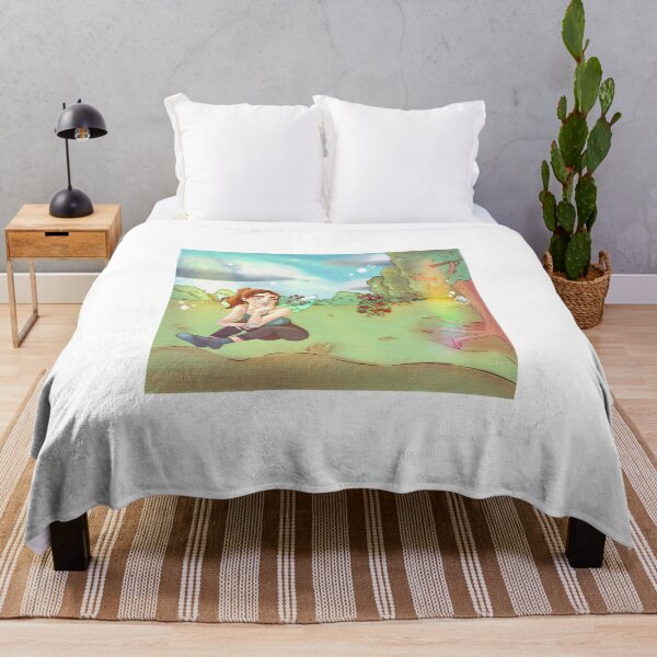 Item preview, fairy girl sat in a rose field surrounded by flowers and trees designed and sold by Jenny Romeril.