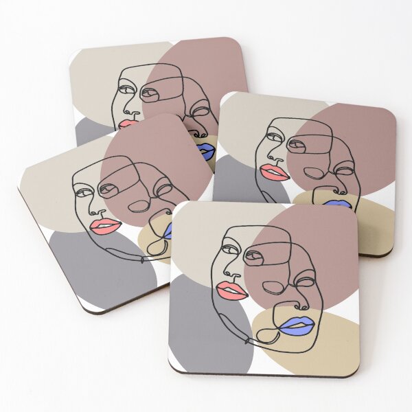 Item preview, Two-faced Abstract on a multi colored background. decorating, interiors designed and sold by jayne0524.