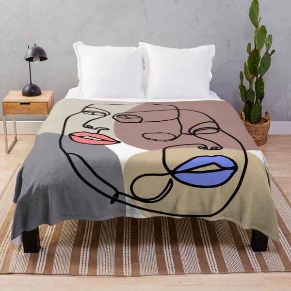 Item preview, Two-faced Abstract on a multi colored background. decorating, interiors designed and sold by jayne0524.