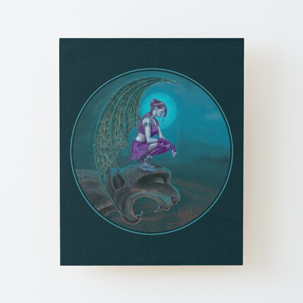 Succubus Moon Wood Mounted Print