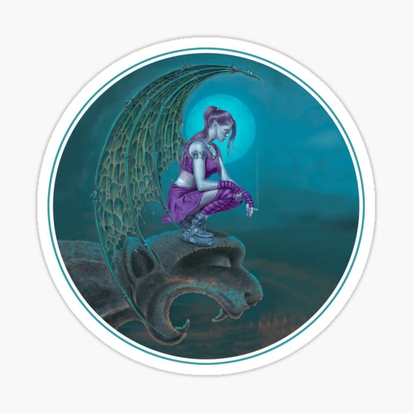 Succubus Moon Sticker