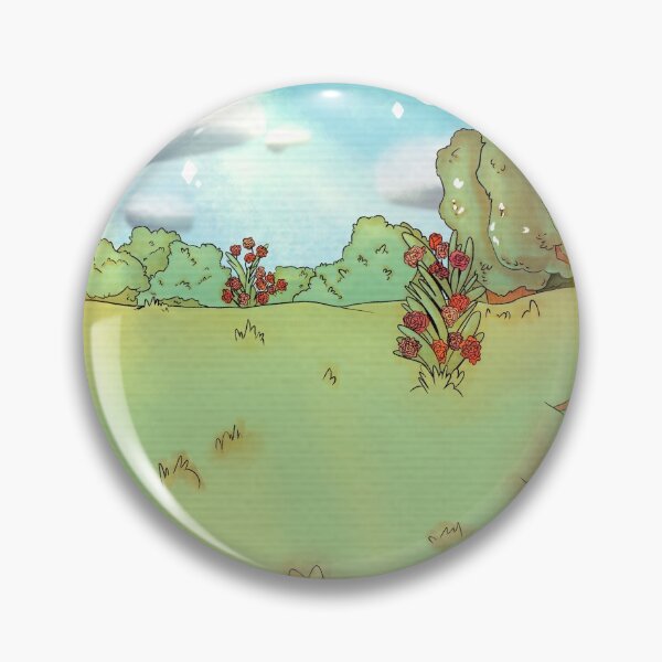 Item preview, a rose field surrounded by flowers and trees designed and sold by Jenny Romeril.