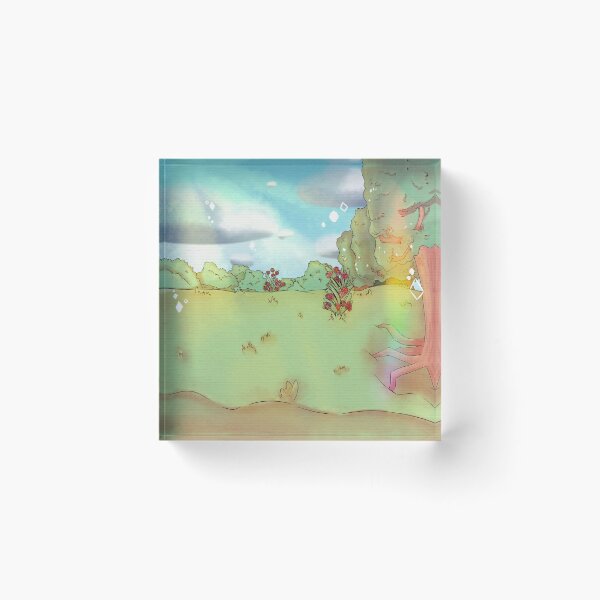 Item preview, a rose field surrounded by flowers and trees designed and sold by Jenny Romeril.
