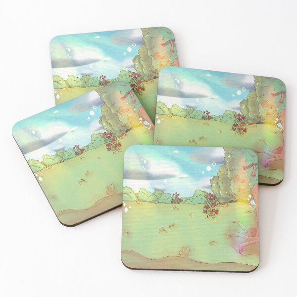 Item preview, a rose field surrounded by flowers and trees designed and sold by Jenny Romeril.