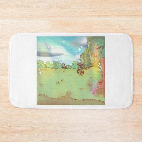 Item preview, a rose field surrounded by flowers and trees designed and sold by Jenny Romeril.