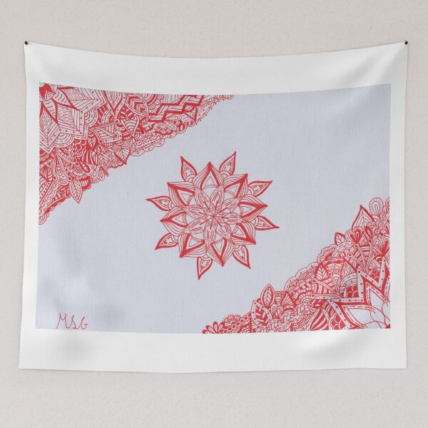 Item preview, Orange Border Mandala designed and sold by MarisaGoncalves.