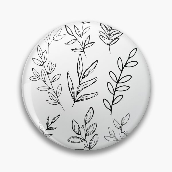 Item preview, Black and White Sprigs designed and sold by Enid Guinn.