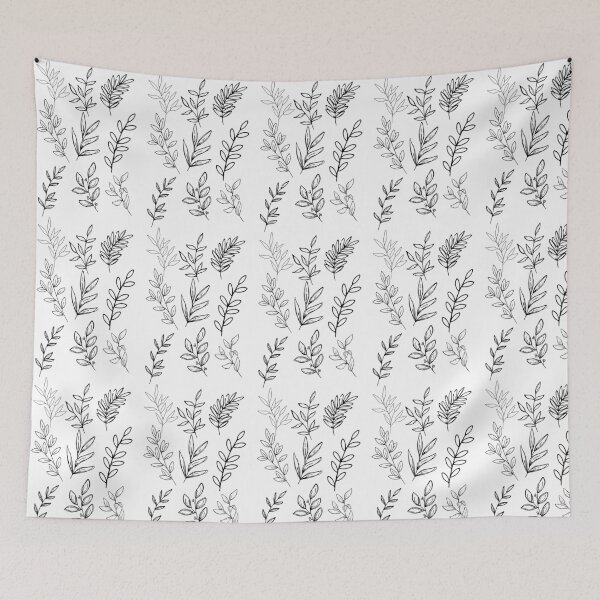 Item preview, Black and White Sprigs designed and sold by Enid Guinn.