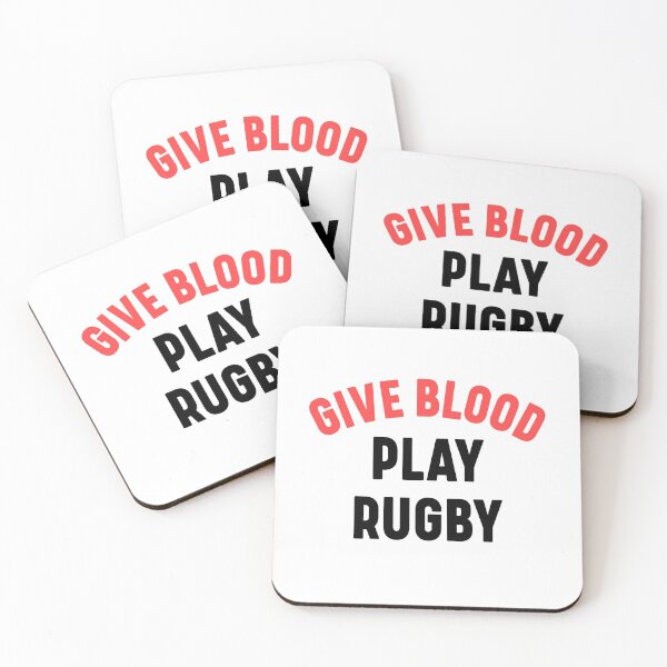 Item preview, Give blood play rugby designed and sold by bumperapparels.