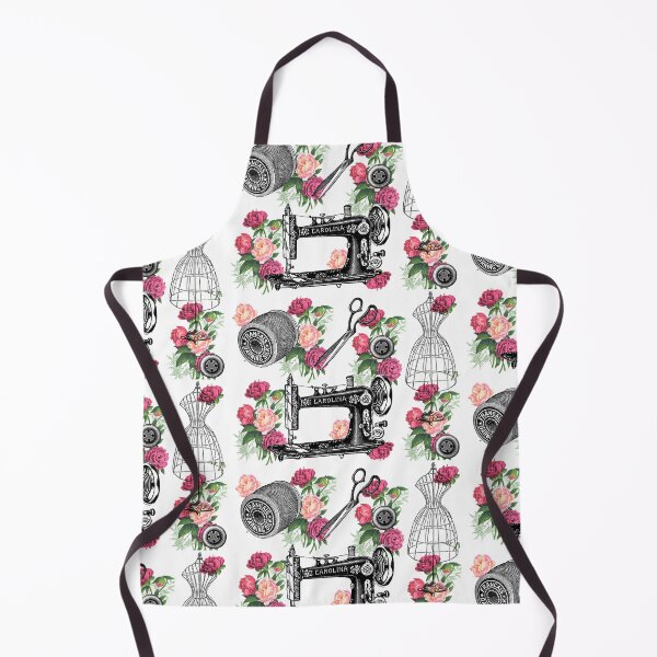 Item preview, Vintage Sewing Pink Roses designed and sold by 13Moons.