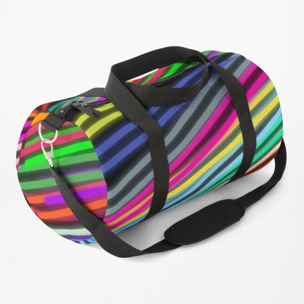 Neon lines on Duffle Bag