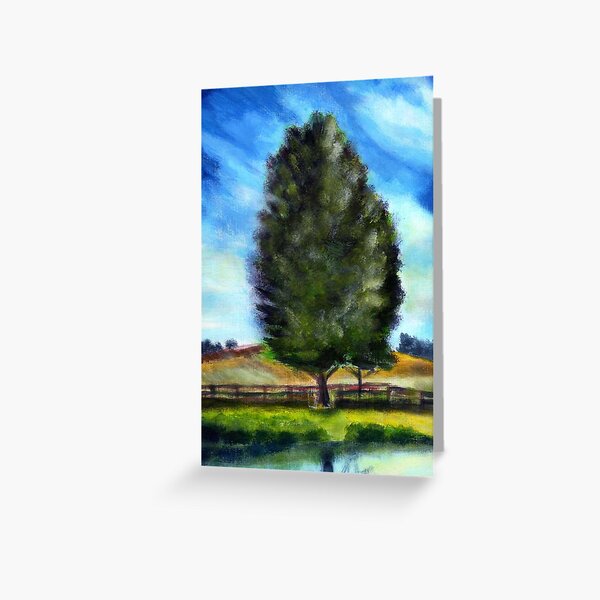 Tree - acryl Greeting Card