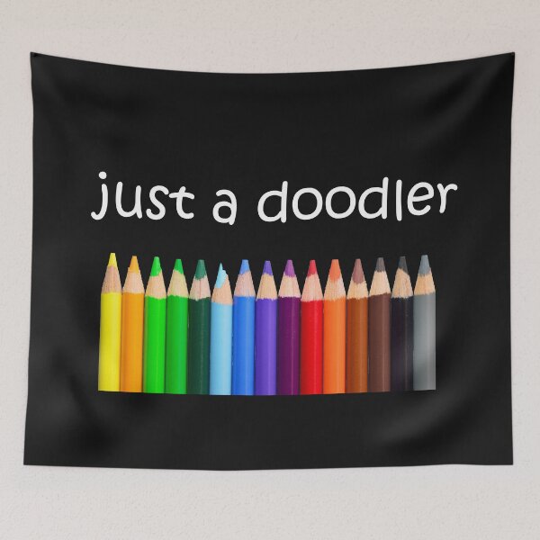 Item preview, Just a Doodler Colorful Pencil Design designed and sold by NancyMerkle.