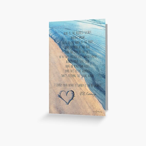 I Carry Your Heart Greeting Card