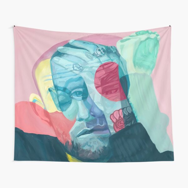 Collage Head Mac Tapestry