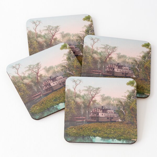 Item preview, Steamboat On The Ocklawaha - Florida - 1902 Photochrom designed and sold by warishellstore.